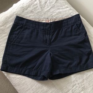 JCREW CHINO SHORTS NAVY BLUE SIZE 2